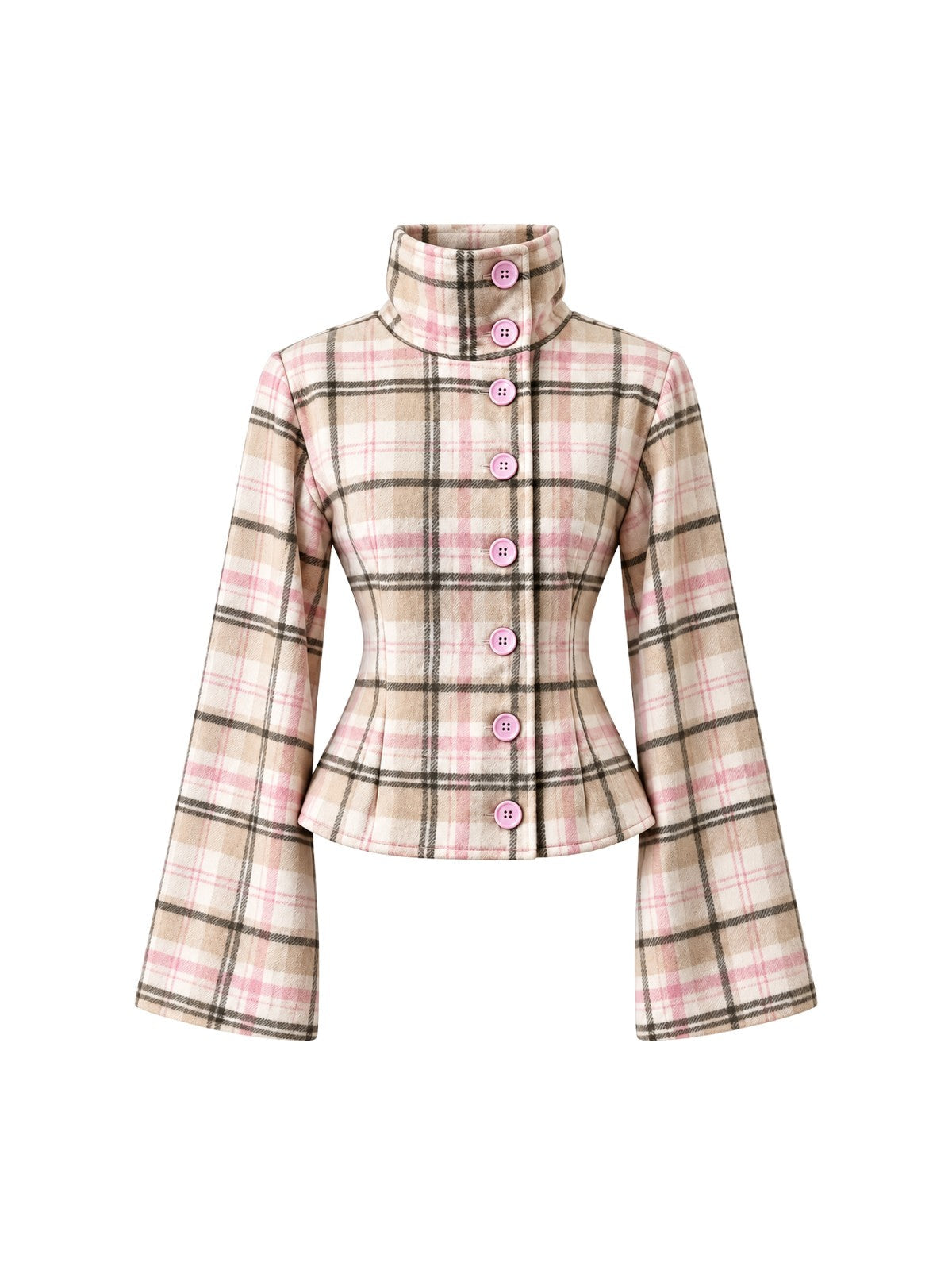 BELORA Clémence plaid jacket – front