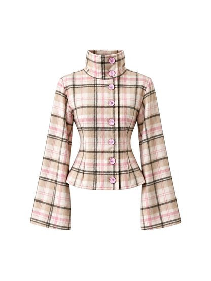 BELORA Clémence plaid jacket – front