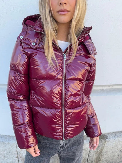 BELORA Iris glossy puffer jacket